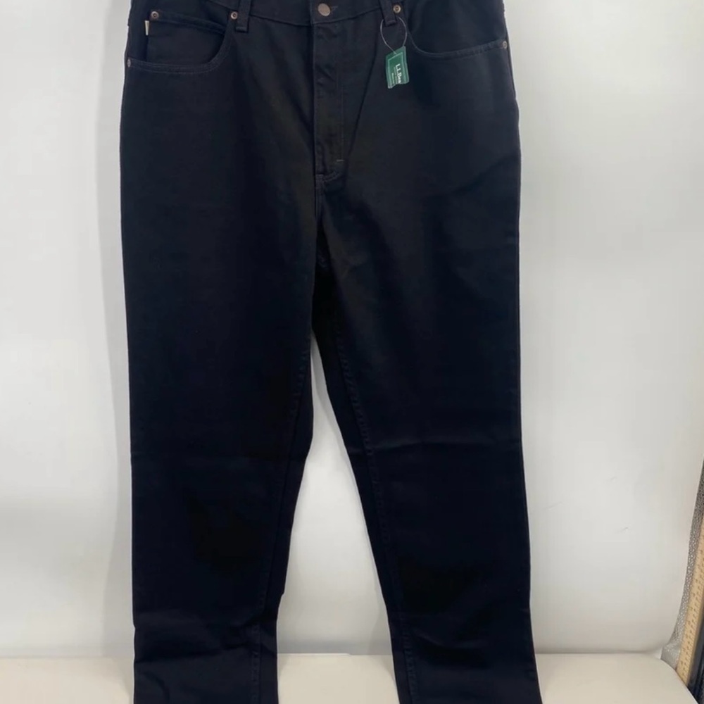 NEW Men's LL Beans Black Jeans 37 X 34
